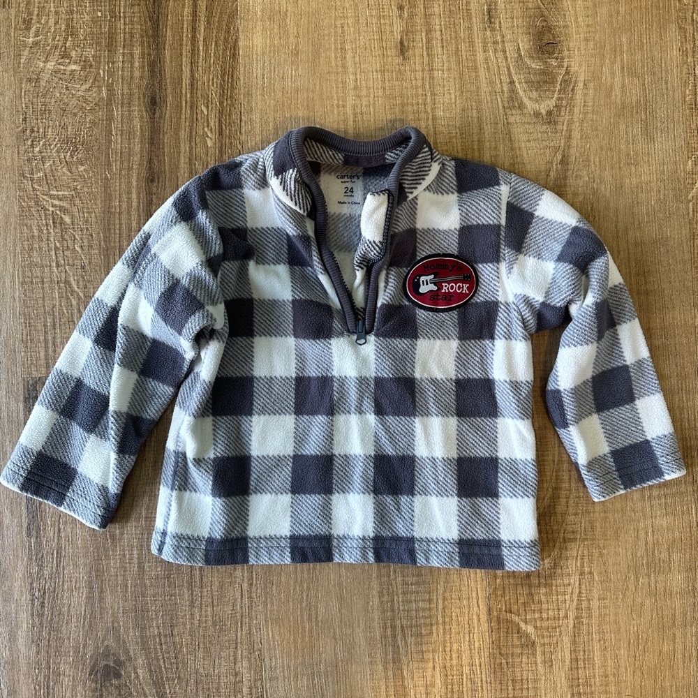 Carter’s Quarter‎ Zip Fleece Pullover | size 24m